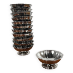Set de 12 coupes  glaces en inox
