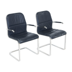 Set de 2 fauteuils cicero , kenneth bergenblad, dux, sude, 1980
