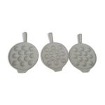 Set de 3 assiettes  escargots en porcelaine pillivuytr