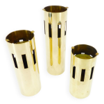 Set de 3 photophores modernistes en laiton, design kullamssing, sude, 1960