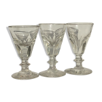 Set de 3 verres apéritif bistrot ancien épais Set de 3 verres apéritif bistrot ancien épais