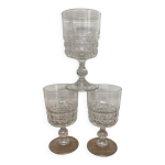 Set de 3 verres  vin luminarc quadrille