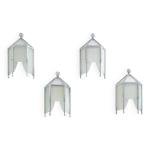 Set de 4 appliques jean perzel verre taill saint gobain vers 1930