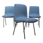 Set de 4 chaises cm145 de pierre paulin pour meubles tv 1950s Set de 4 chaises cm145 de pierre paulin pour meubles tv 1950s