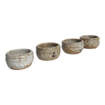 Set de 4 coquetiers en grs vintage