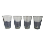 Set de 4 grands gobelets en verre ritual nespresso par andree putman