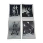 Set de 4 photographies cartes postales série limitée de 1992, en noir et blanc Set de 4 photographies cartes postales série limitée de 1992, en noir et blanc