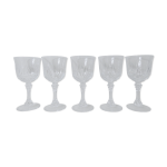 Set de 5 verres  eau en cristal 20cl