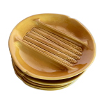 Set de 6 assiettes  asperges de salins les bains