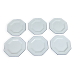 Set de 6 assiettes dessert octogonales par johnson brothers