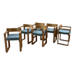 Set de 6 chaises chne accoudoirs ate van apeldoorn