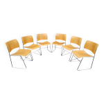 Set de 6 chaises empilables 40 / 4 home de david rowland