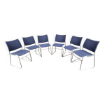 Set de 6 chaises empilables curvy èdition casala Set de 6 chaises empilables curvy èdition casala