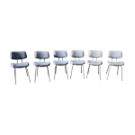 Set de 6 chaises pullman