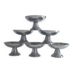 Set de 6 coupes  glace en inox 18 / 10