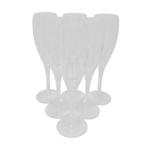 Set de 6 fltes  champagne