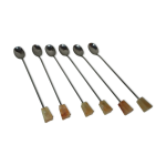 Set de 6 longues cuillres  cocktail