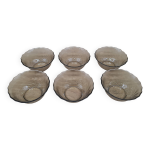 Set 6 raviers ramequins arcoroc ambré Set 6 raviers ramequins arcoroc ambré