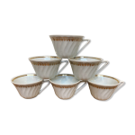 Set de 6 tasses  caf chauvigny f. deshoulires