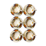 Set de 6 tasses et sous tasses en faïence Set de 6 tasses et sous tasses en faïence