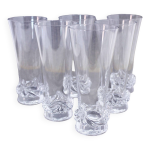 Set de 6 verres en cristal daum