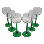 Set de 6 verres  pied