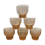 Set de 6 verres vintage