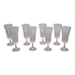 Set 8 fltes  champagne luminarc