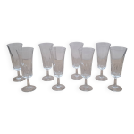Set 8 fltes  champagne luminarc