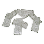 Set 8 porte couteaux verre cisel
