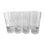 Set de 8 verres  orangeade en cristal taill