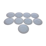 Set de 9 assiettes à fromage k g lunéville modèle flan impérial diam 18, 5 cm Set de 9 assiettes à fromage k g lunéville modèle flan impérial diam 18, 5 cm