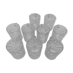 Set de 9 bocks en cristal arcoroc