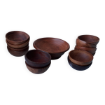 Set  apritif en bois artisanal