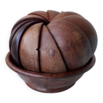 Set  apritif en bois sculpt