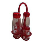 Set huile / vinaigre / sel / poivre guzzini made in italy