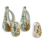 Set huilier, vinaigrier, sel & poivre italie, années 1950, mcm Set huilier, vinaigrier, sel & poivre italie, années 1950, mcm
