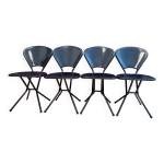 Set of four sebastian chairs designed by niels gammelgaard, ikea, sweden, 1