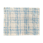 Set de table plaid bleu