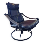 Siesta lounge cuir 1970 ake fribytter par nelo mobler sude