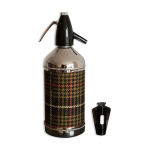 Siphon vintage tissus cossais kitch de la marque  auto - siphon  paris.