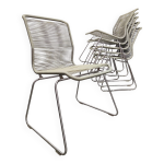 Six chaises panton one