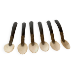 Six cuill�res � caviar en nacre anciennes