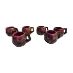 Six verres  liqueur / shooter / digestif de vallauris