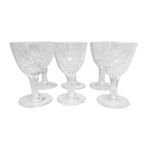 Six verres - taills - cristallerie de lorraine