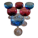 Six verres a vin cristal val saint lambert modle saumur