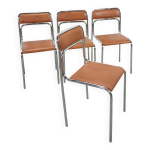 Skai bauhaus chromen italien buisframe stapelbare stoel Skai bauhaus chromen italien buisframe stapelbare stoel