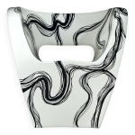 Smoke - fauteuil little albert de ron arad, peint  la main, sign amane