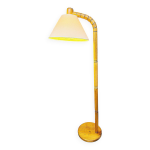 Solbackens svarveri, lampadaire réglable, pin, rotin, suède, années 19 Solbackens svarveri, lampadaire réglable, pin, rotin, suède, années 19