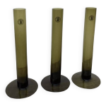 Soliflores en verre vert